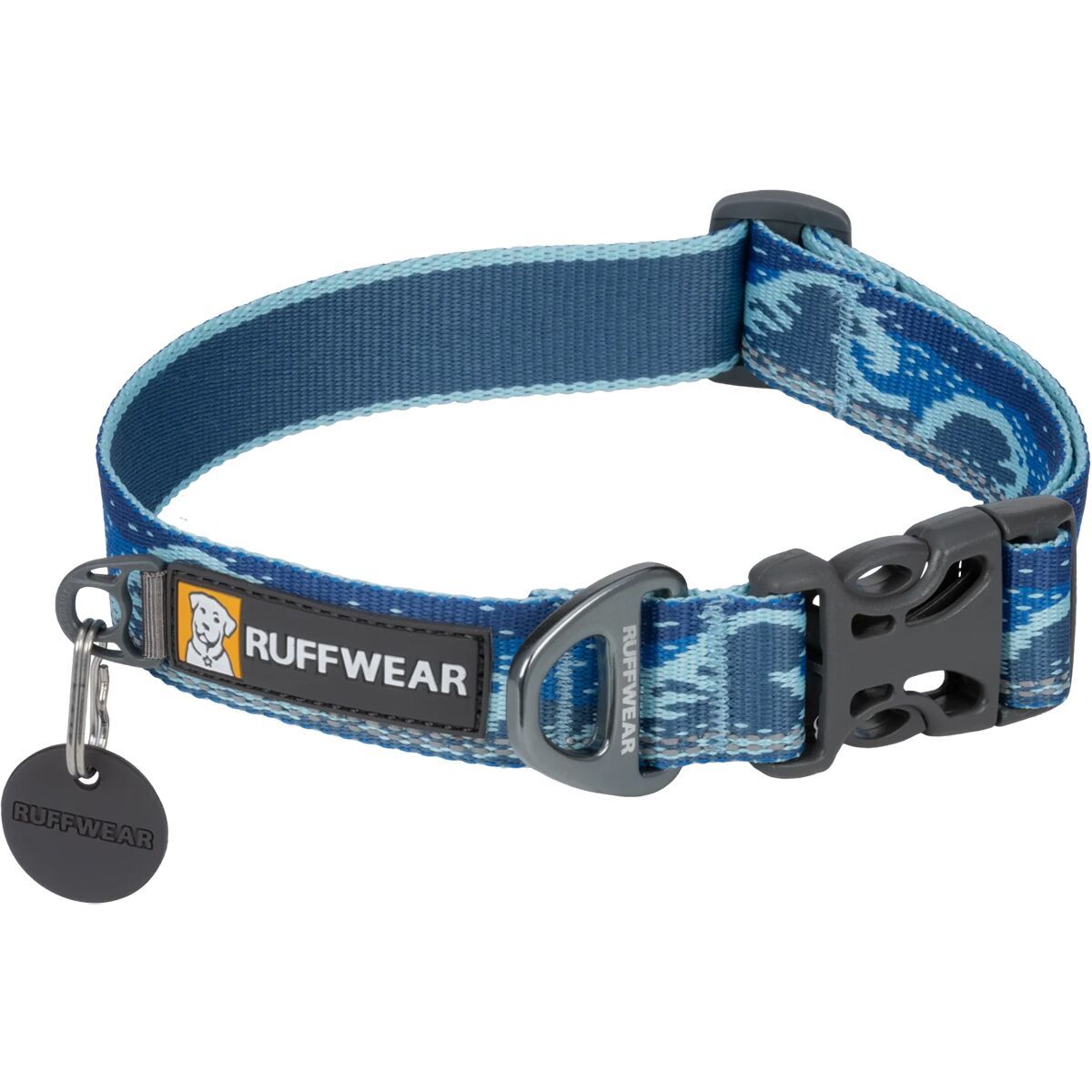 Image of Ruffwear Crag Dog Collar Midnight Wave, 11-14in