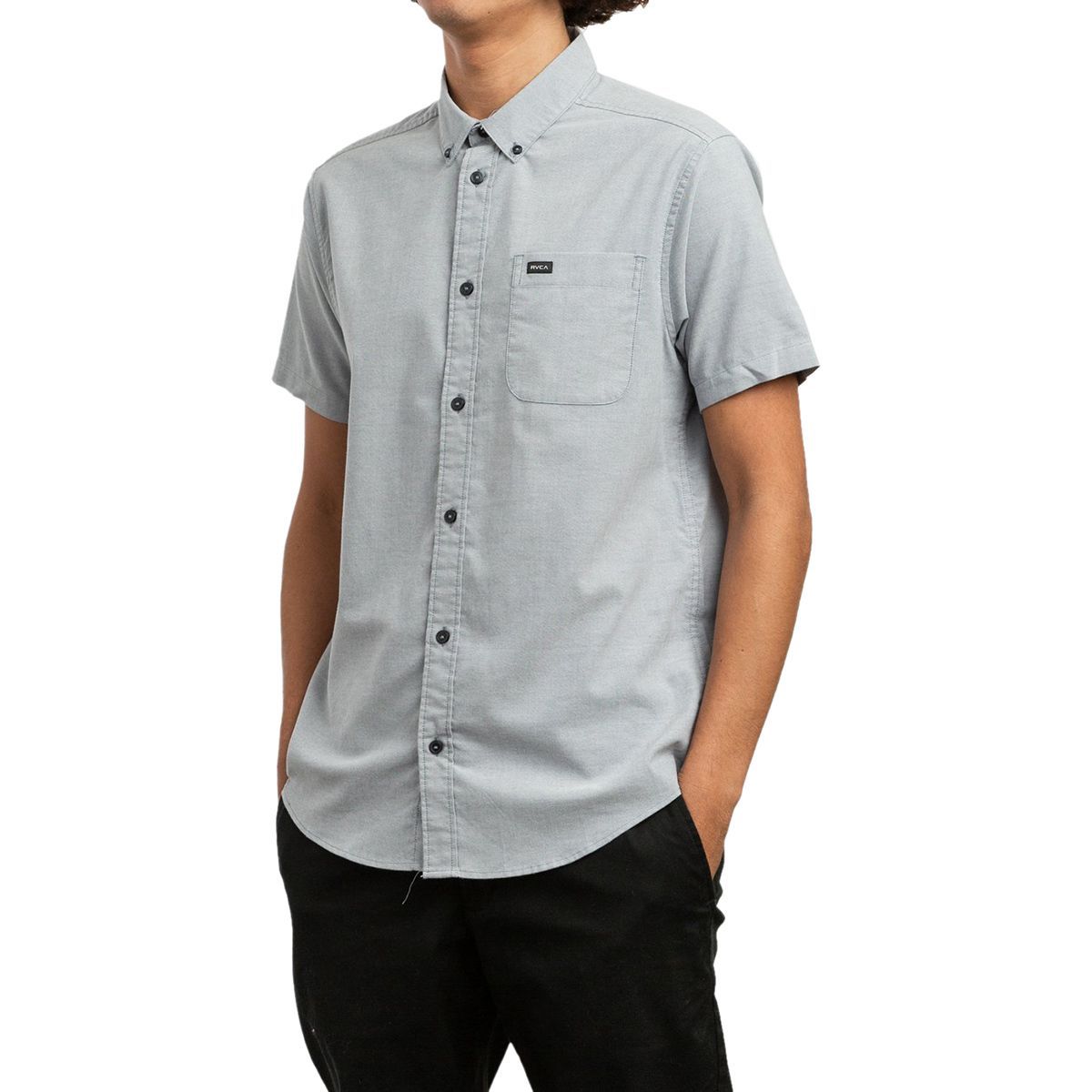 RVCA That'll Do Stretch Short-Sleeve Shirt - Men's Pavement, XXL