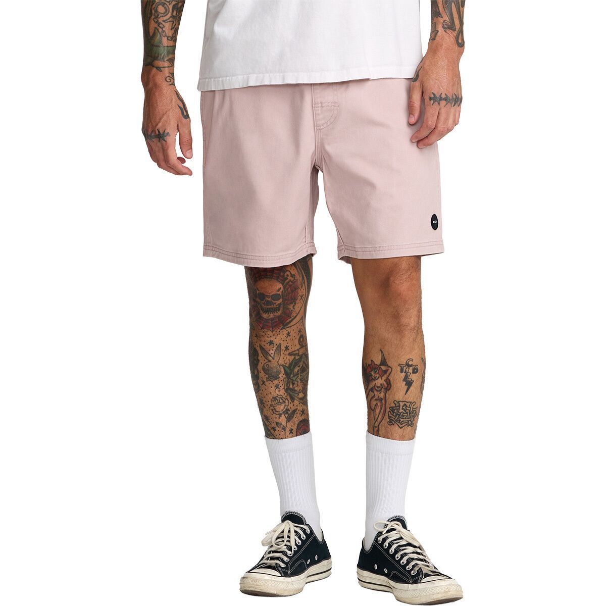 Image of RVCA Escape Elastic Short - Men's Pale Mauve, L