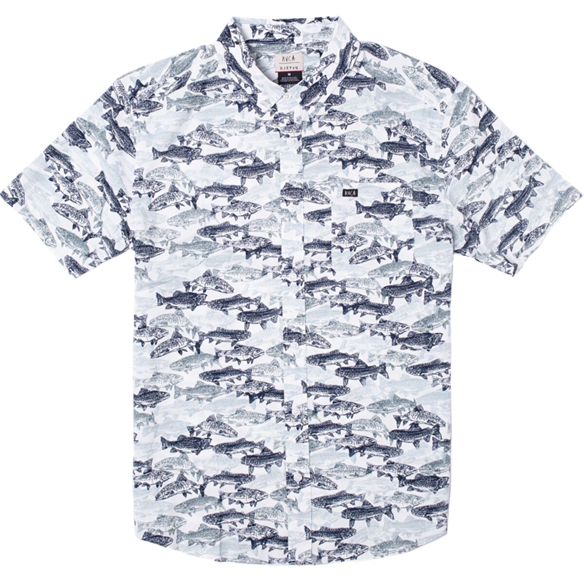 RVCA Horton Fish Camo Short-Sleeve Shirt - Men's