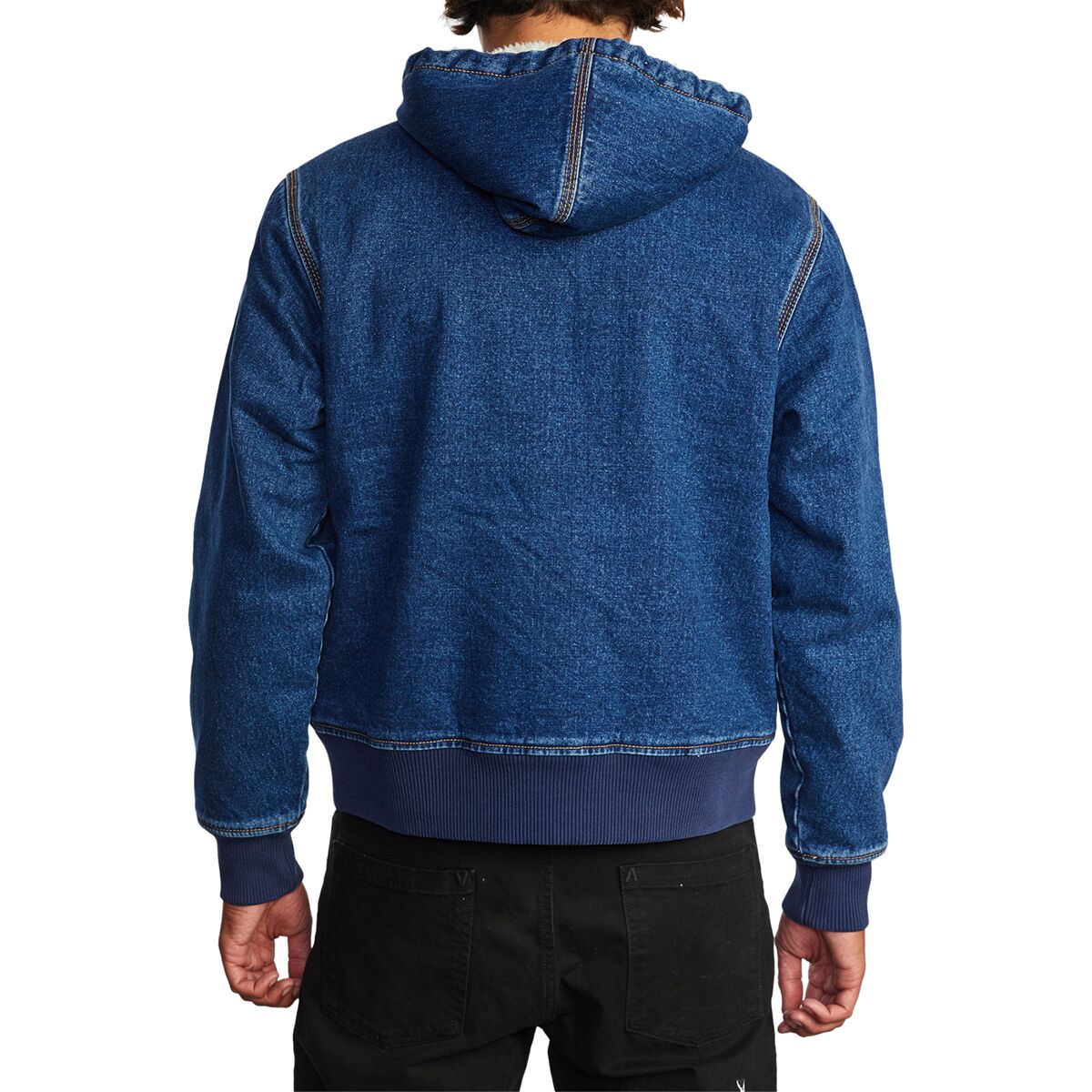 RVCA Chainmail Denim Hooded Jacket - Men's - Clothing