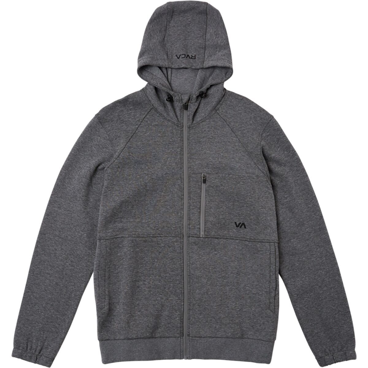 RVCA Tech II Fleece Hoodie - Men's Heather Grey 2, M
