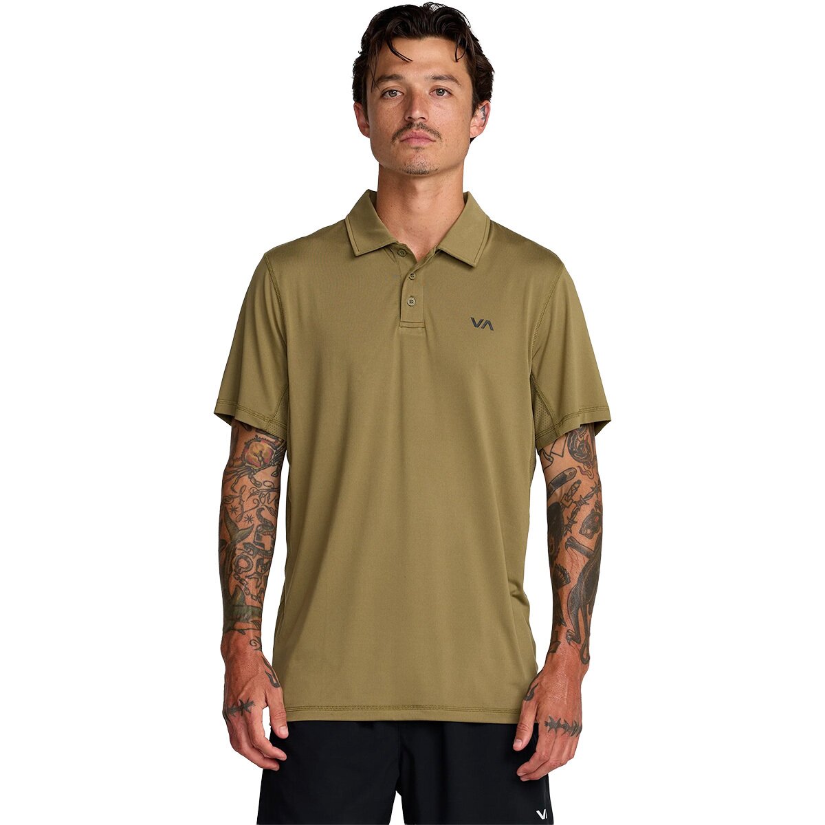 Image of RVCA Sport Vent Polo - Men's Light Olive, S