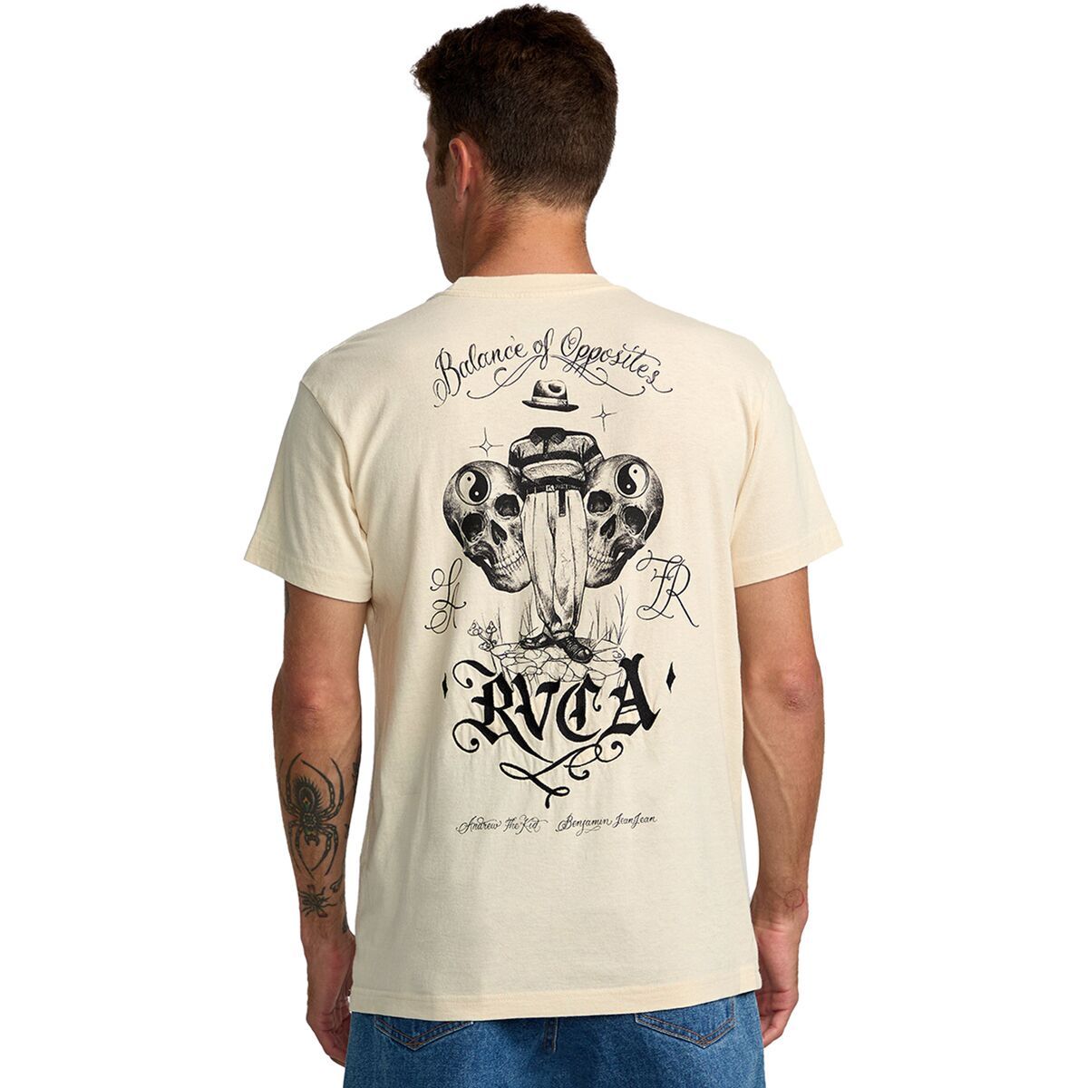 RVCA Invisible Man Pocket T-Shirt - Men's Silver Bleach, XXL
