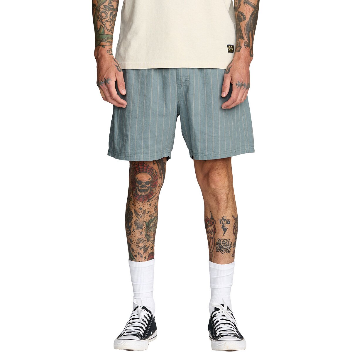 Image of RVCA Sands Elastic 17in Short - Men's Lead, S