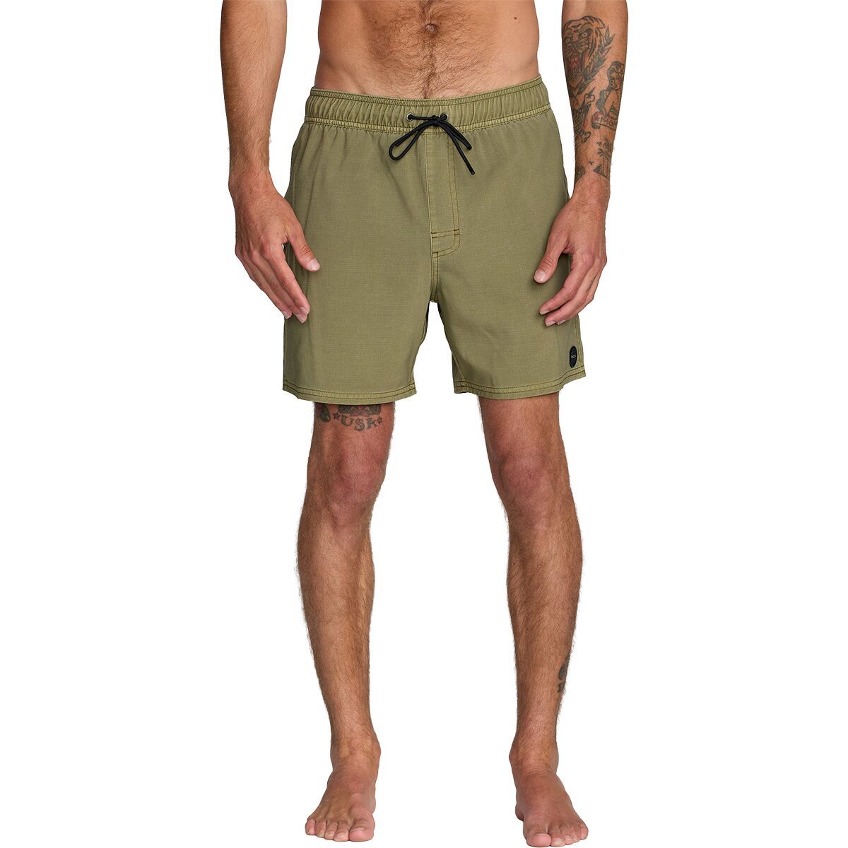 Image of RVCA VA Pigment Elastic 16in Short - Men's Martini Olive, L