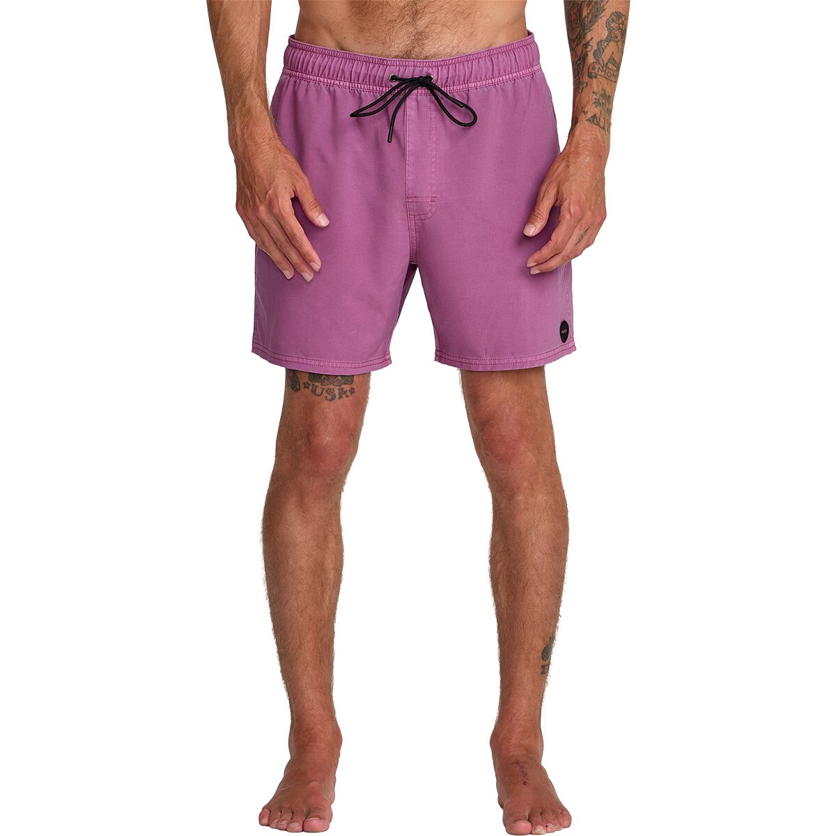 Image of RVCA VA Pigment Elastic 16in Short - Men's Rose Shadow, XL