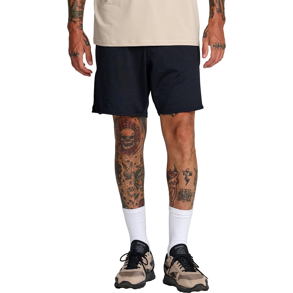 Image of RVCA Yogger Recover 17in Short - Men's Black, XL