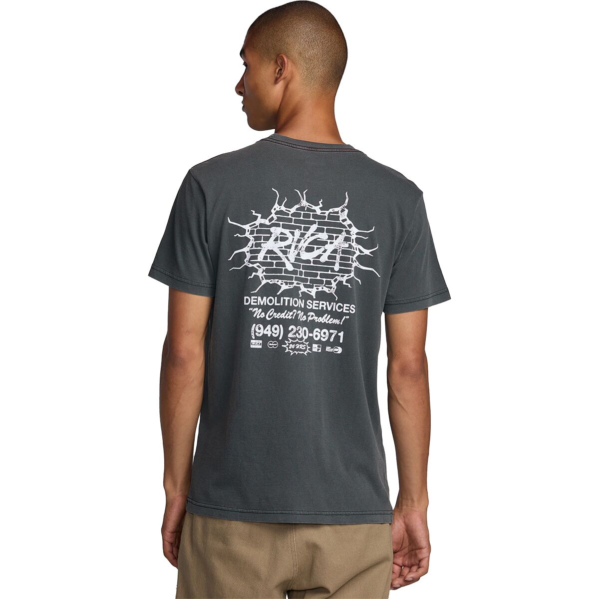 Image of RVCA Demo Short-Sleeve T-Shirt - Men's Pirate Black, XL