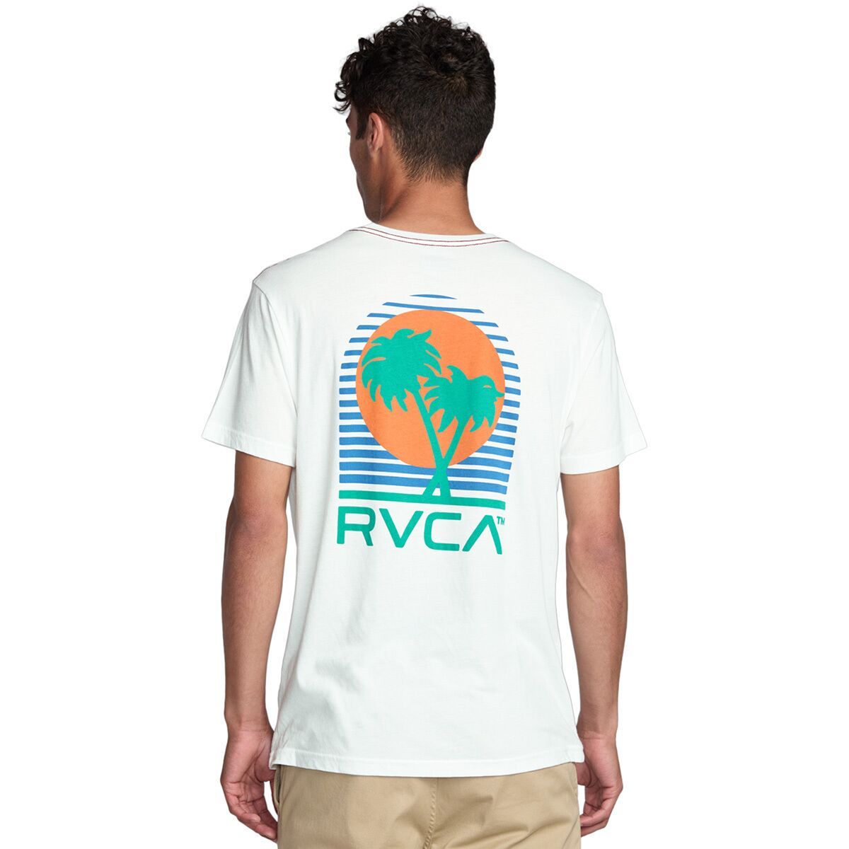 Image of RVCA Puerto Nuevo Short-Sleeve T-Shirt - Men's Antique White, XL