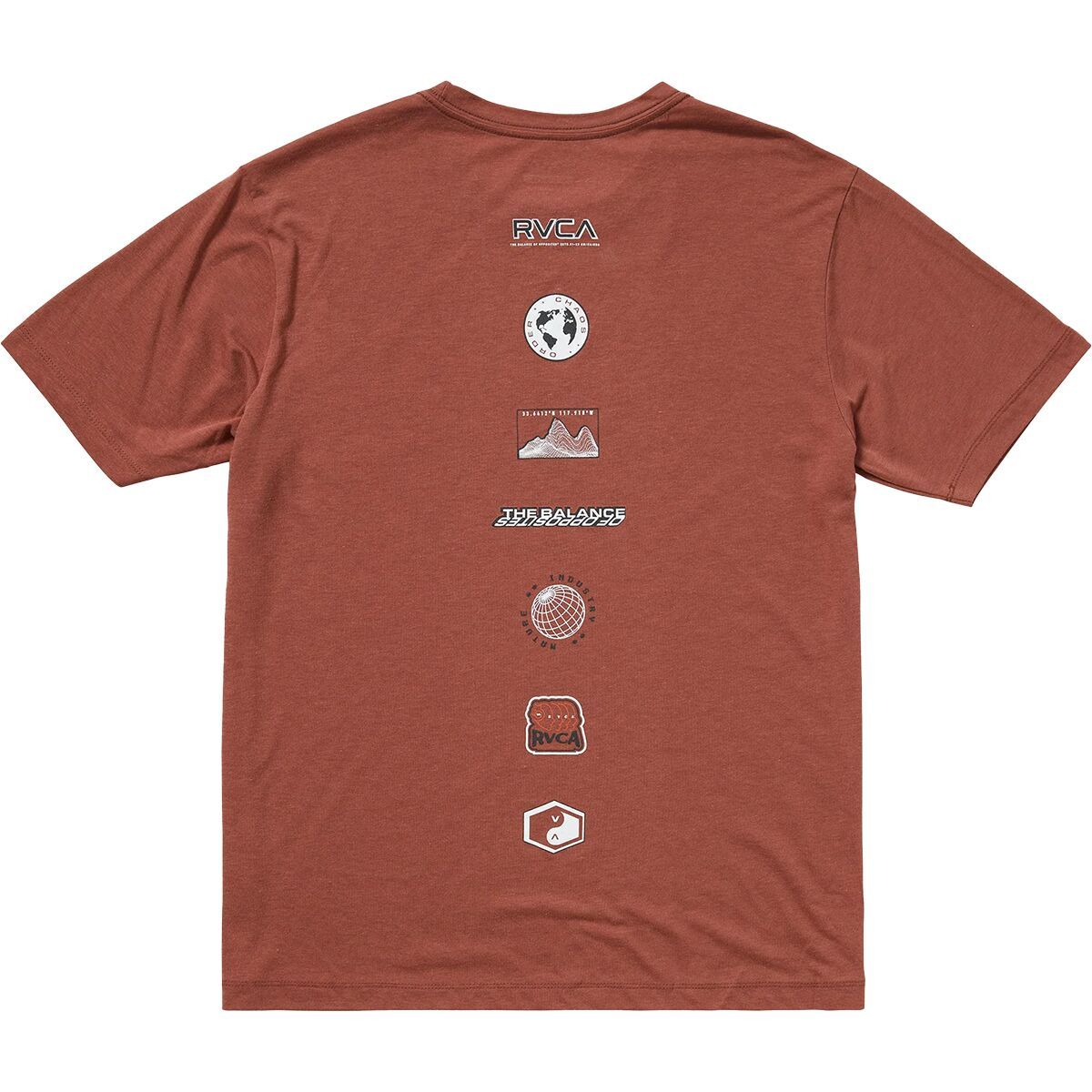 Image of RVCA XT Stacks Short-Sleeve T-Shirt - Men's Dusty Red, M