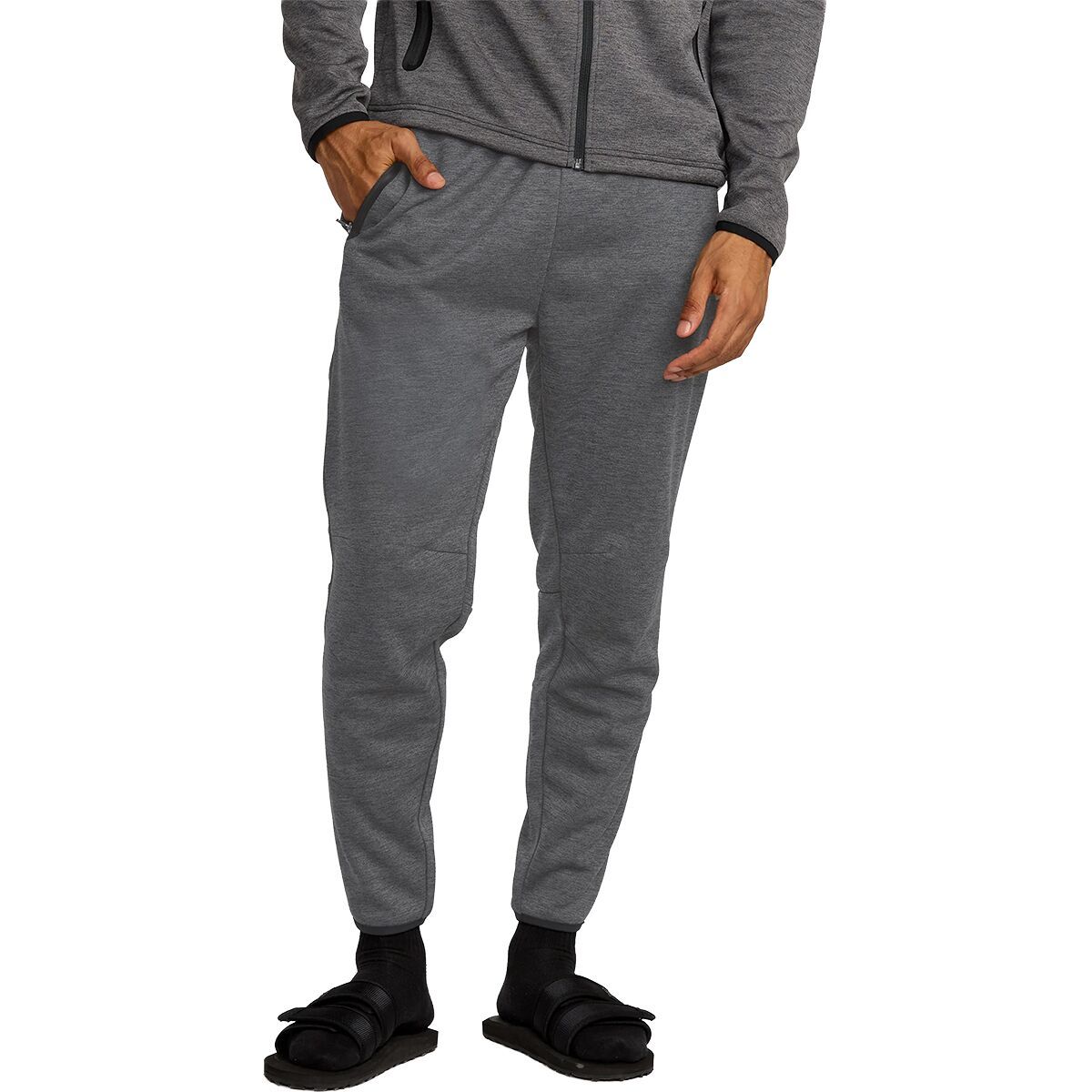 Image of RVCA Balance Tech Fleece Sweatpant - Men's RVCA Black Heather, XL