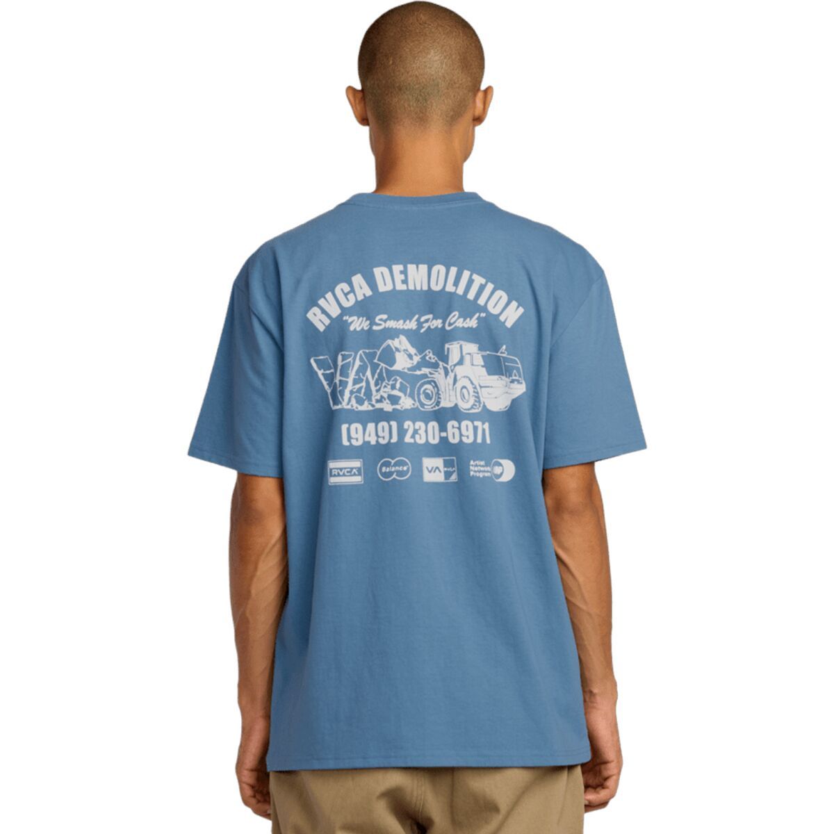 Image of RVCA Demo Short-Sleeve Shirt - Men's Federal Blue, M