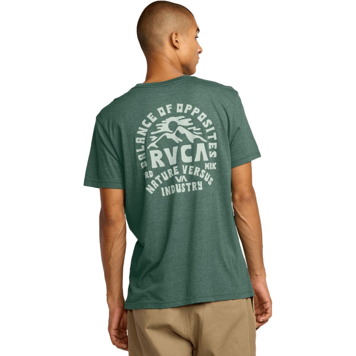 Image of RVCA Ridge Short-Sleeve Shirt - Men's Balsam Green, XL