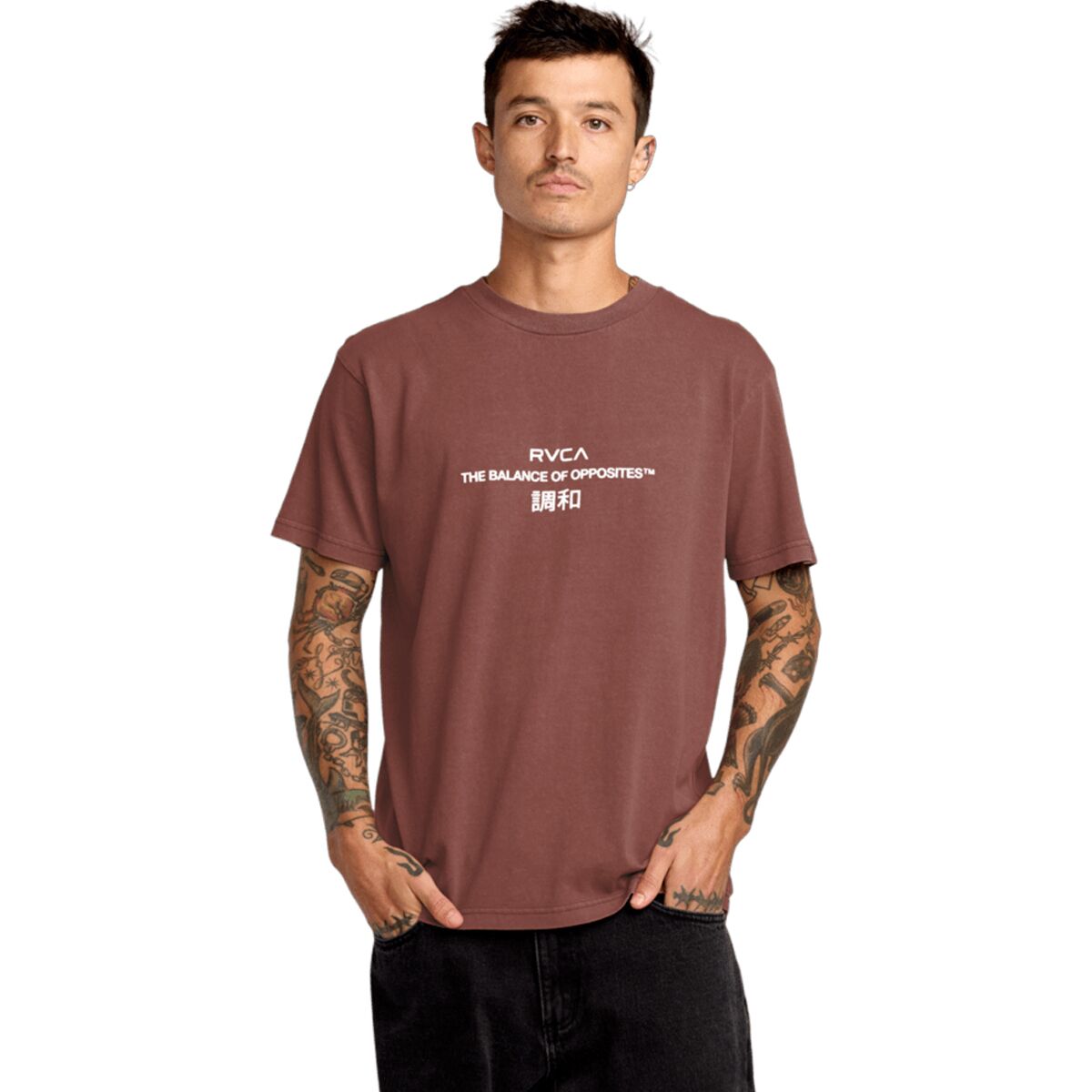 Image of RVCA Signal Short-Sleeve Shirt - Men's Red Earth, L