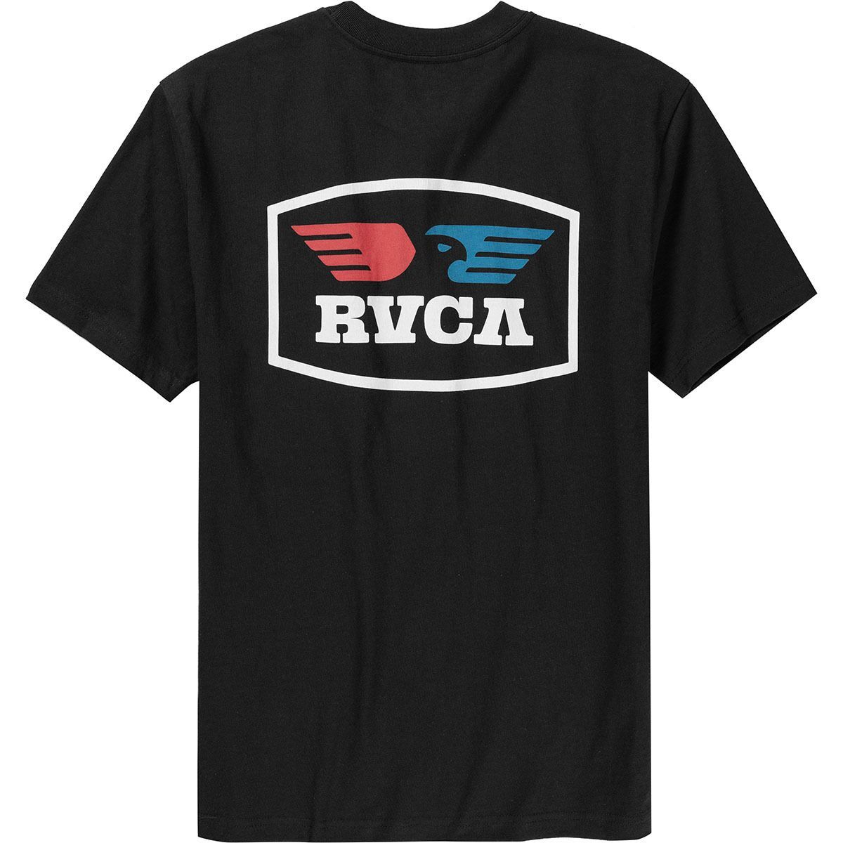 Image of RVCA Soar Pocket Short-Sleeve Shirt - Men's Black, M