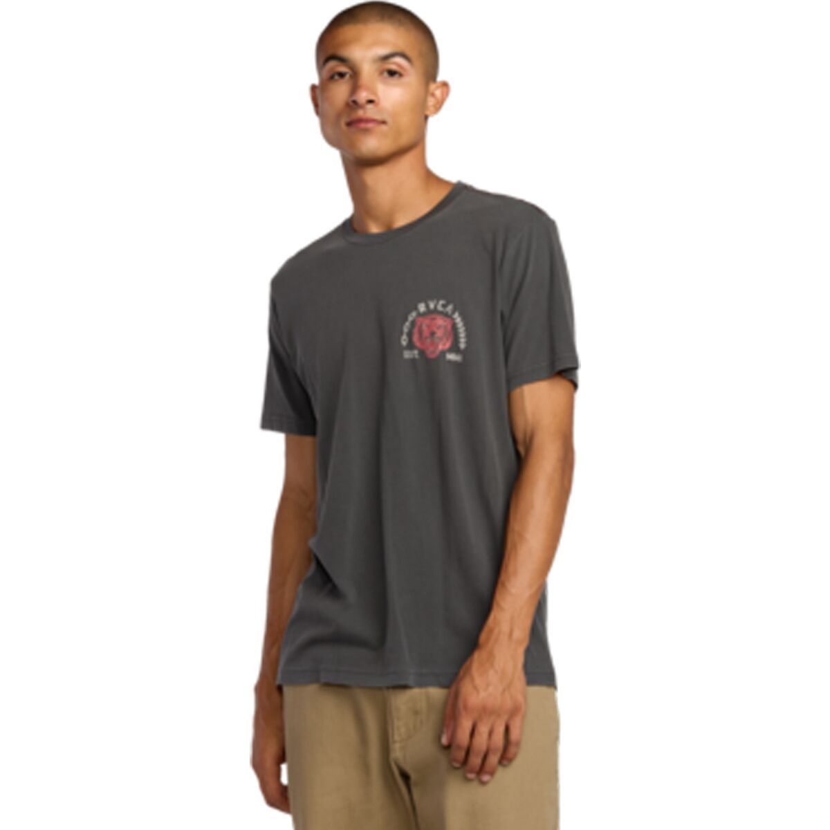 Image of RVCA Squadron Short-Sleeve Shirt - Men's Pirate Black, L