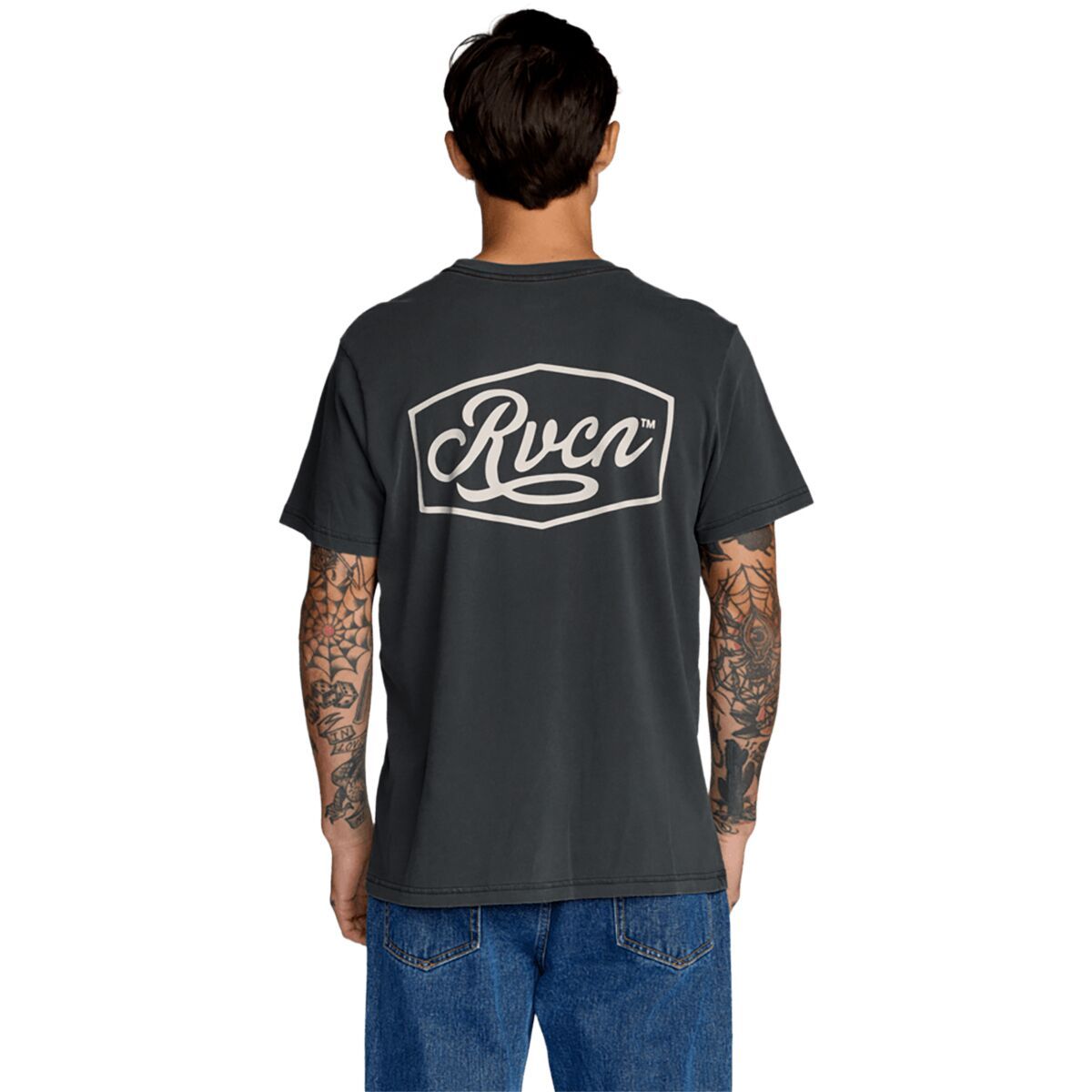 Image of RVCA Emscript Shirt - Men's Pirate Black, L