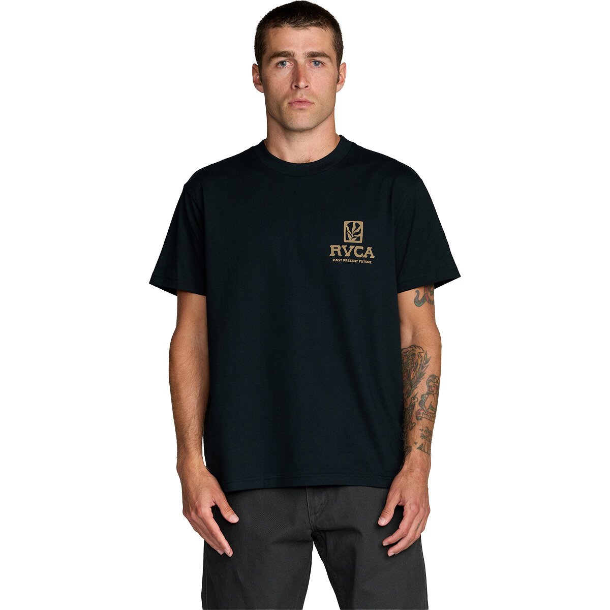 Image of RVCA Palmgrove Shirt - Men's Black, S