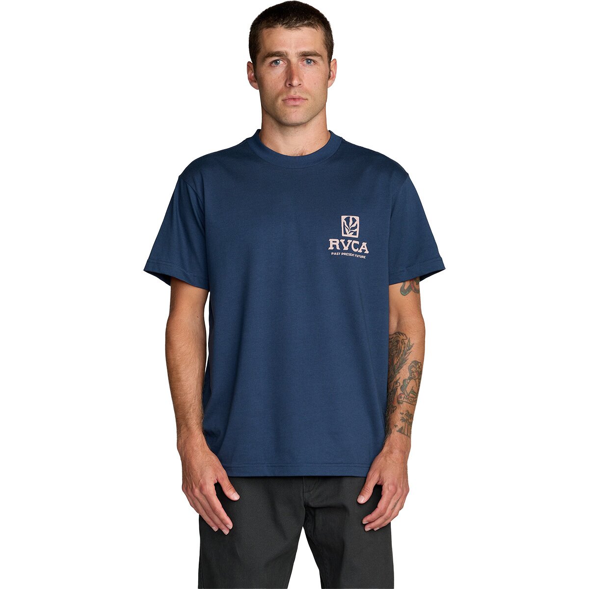 Image of RVCA Palmgrove Shirt - Men's Moody Blue, M