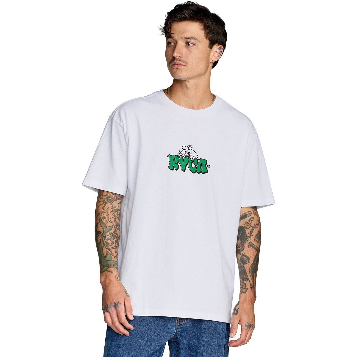 Image of RVCA Ratnest Shirt - Men's White, L