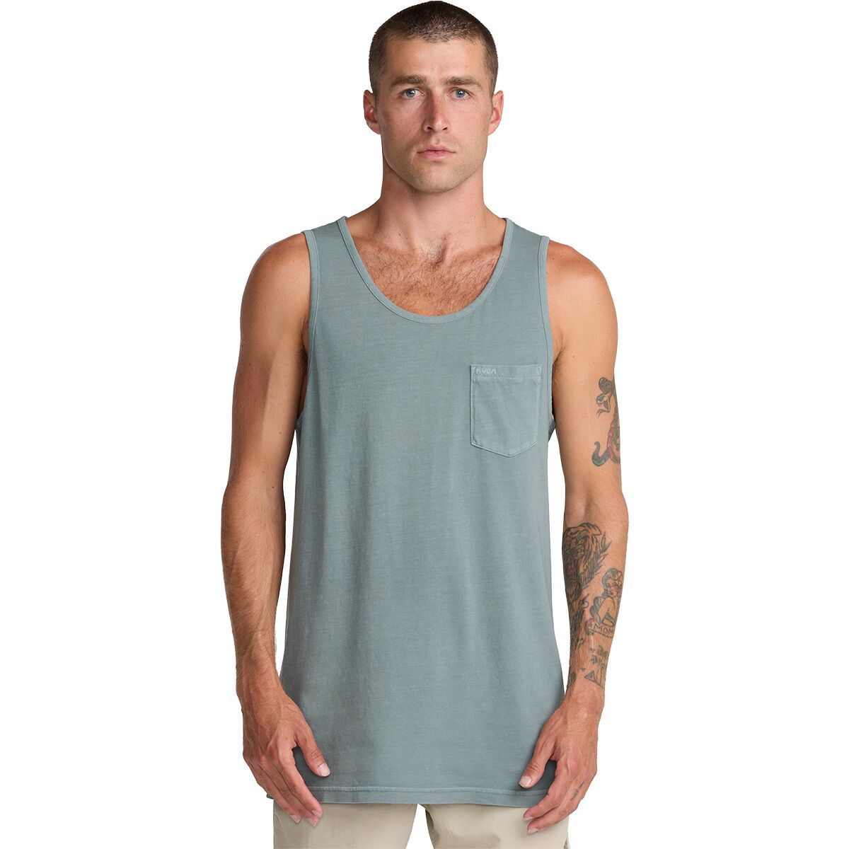 Image of RVCA PTC 2 Pigment Tank Top - Men's Lead, S