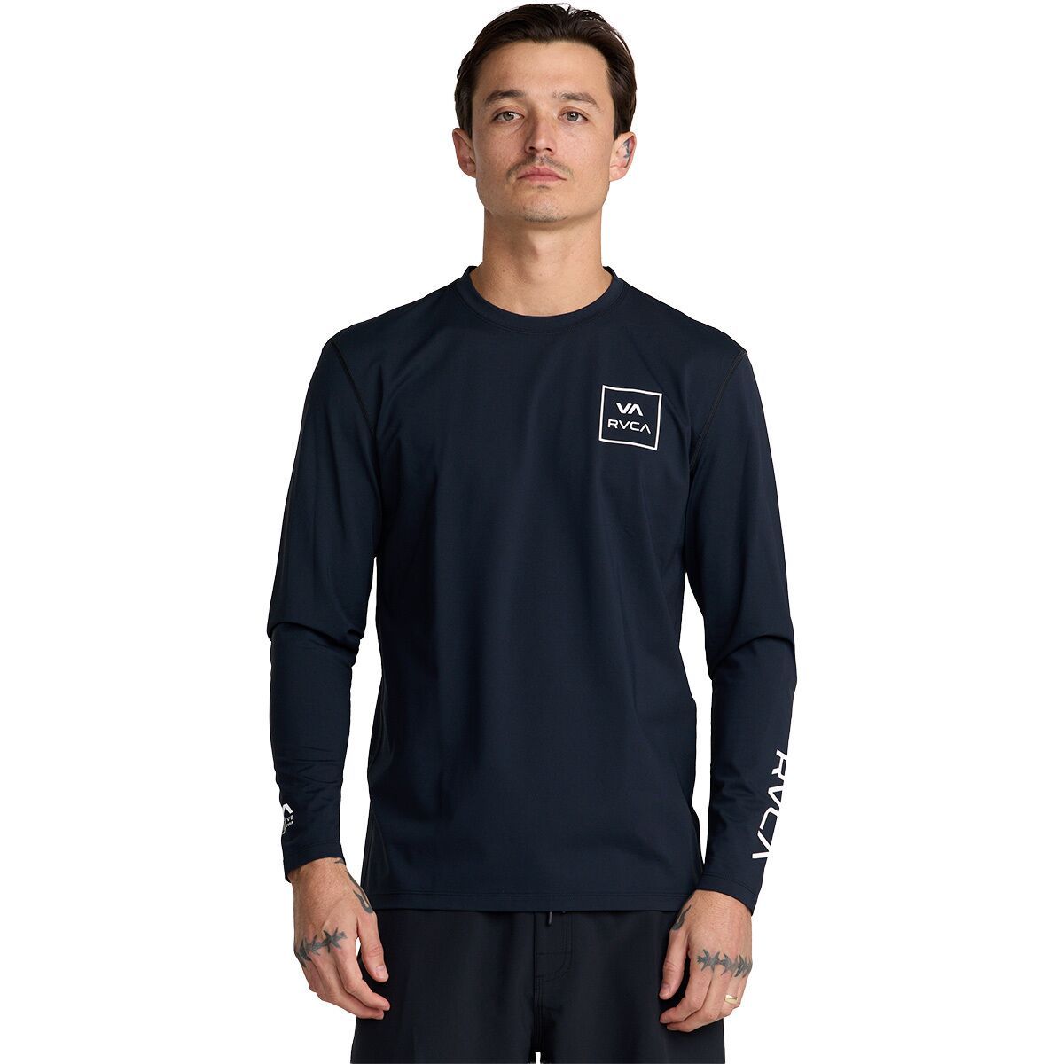 Image of RVCA RVCA Surf Long-Sleeve Shirt - Men's Black, L