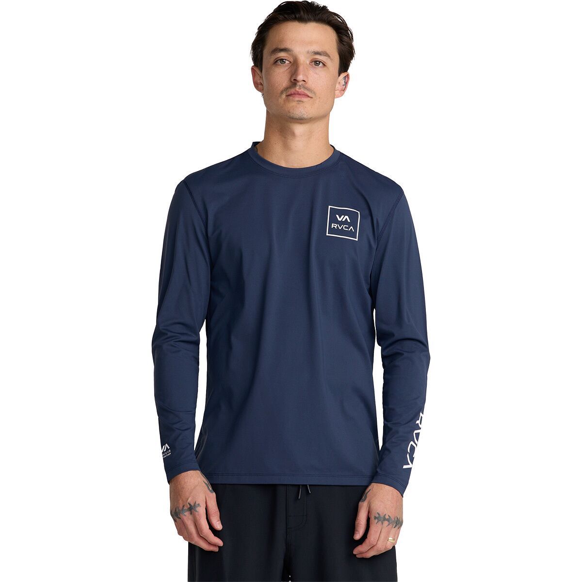 Image of RVCA RVCA Surf Long-Sleeve Shirt - Men's Navy, S