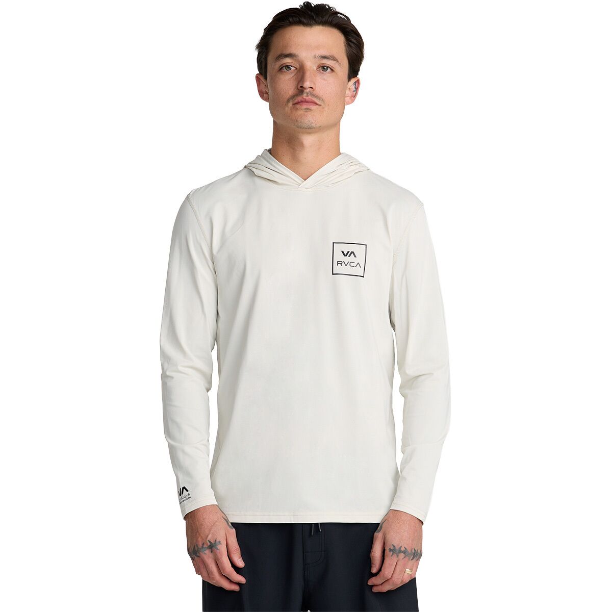 Image of RVCA RVCA Surf Shirt Hoodie - Men's Silver Bleach, S
