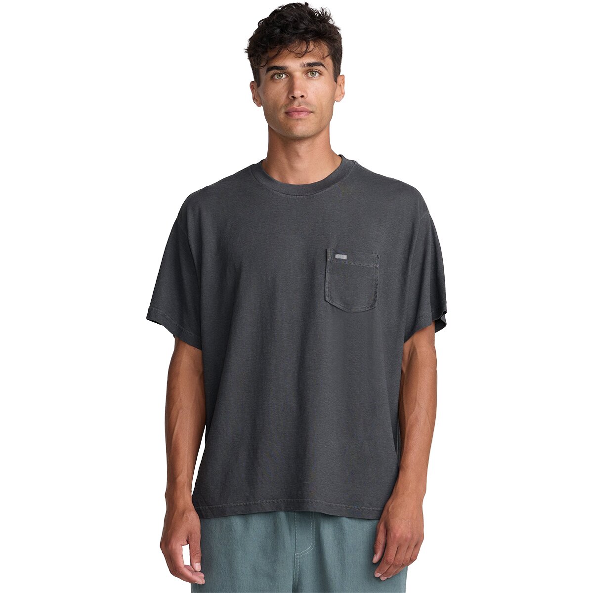 Image of RVCA Vacancy Pocket T-Shirt - Men's Pirate Black, XXL