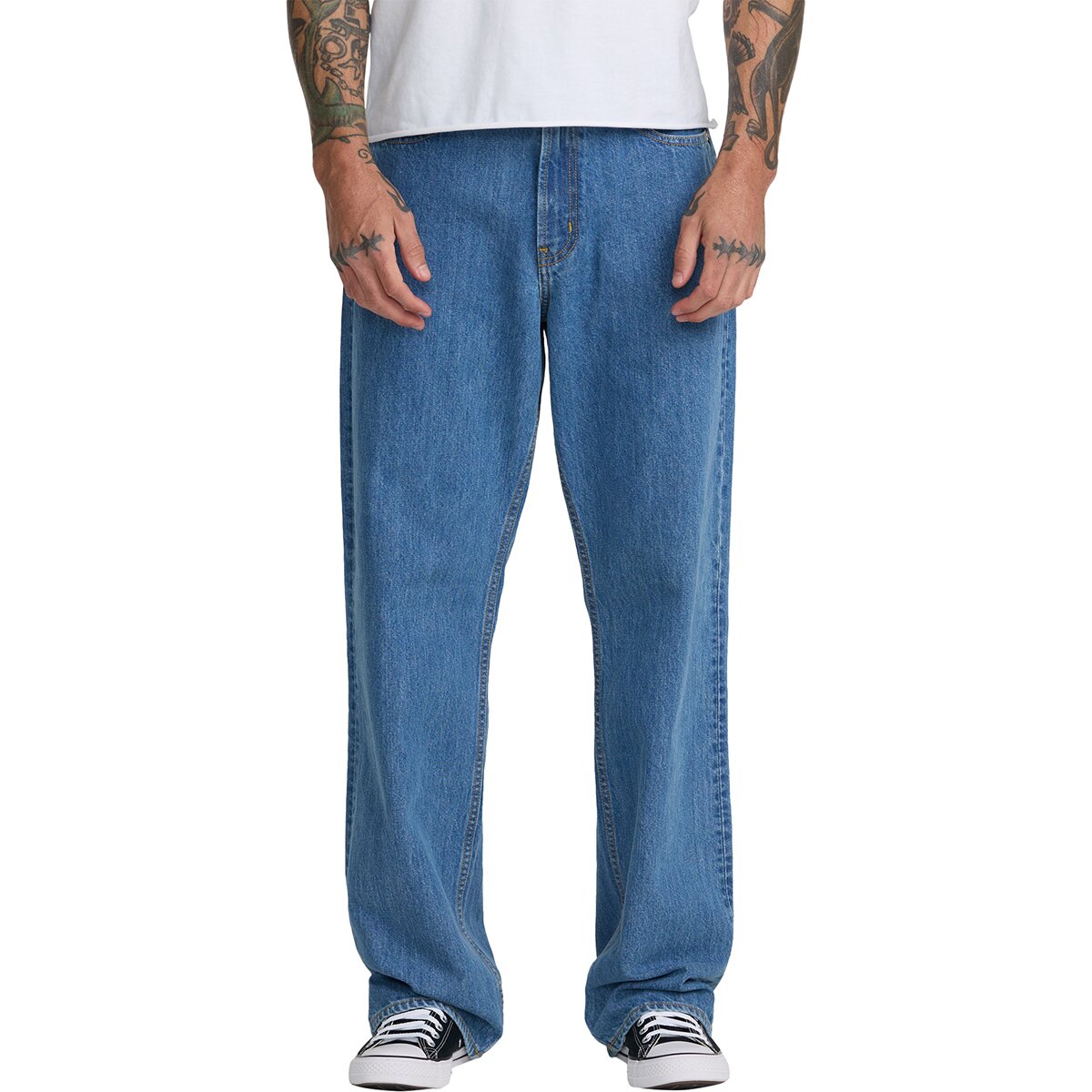 Image of RVCA Americana Dayshift Denim Pant - Men's Blue Collar, 36