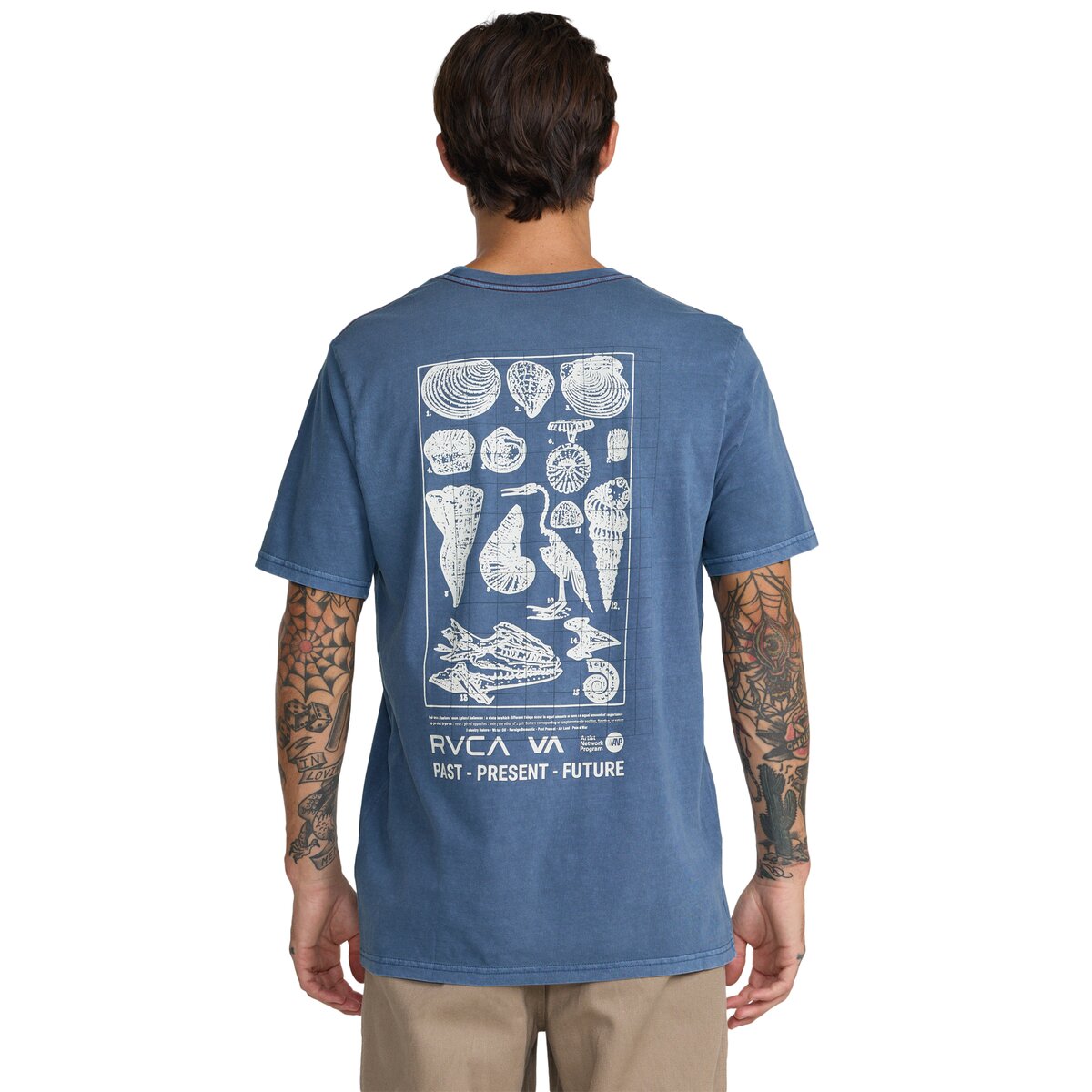 Image of RVCA Crustaceous Shirt - Men's Dark Denim, XXL