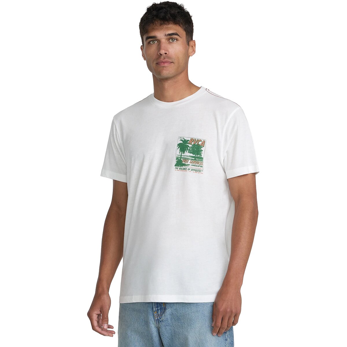 RVCA RVCA Tree Service T-Shirt - Men's Antique White, L - $34.00 at Backcountry.com