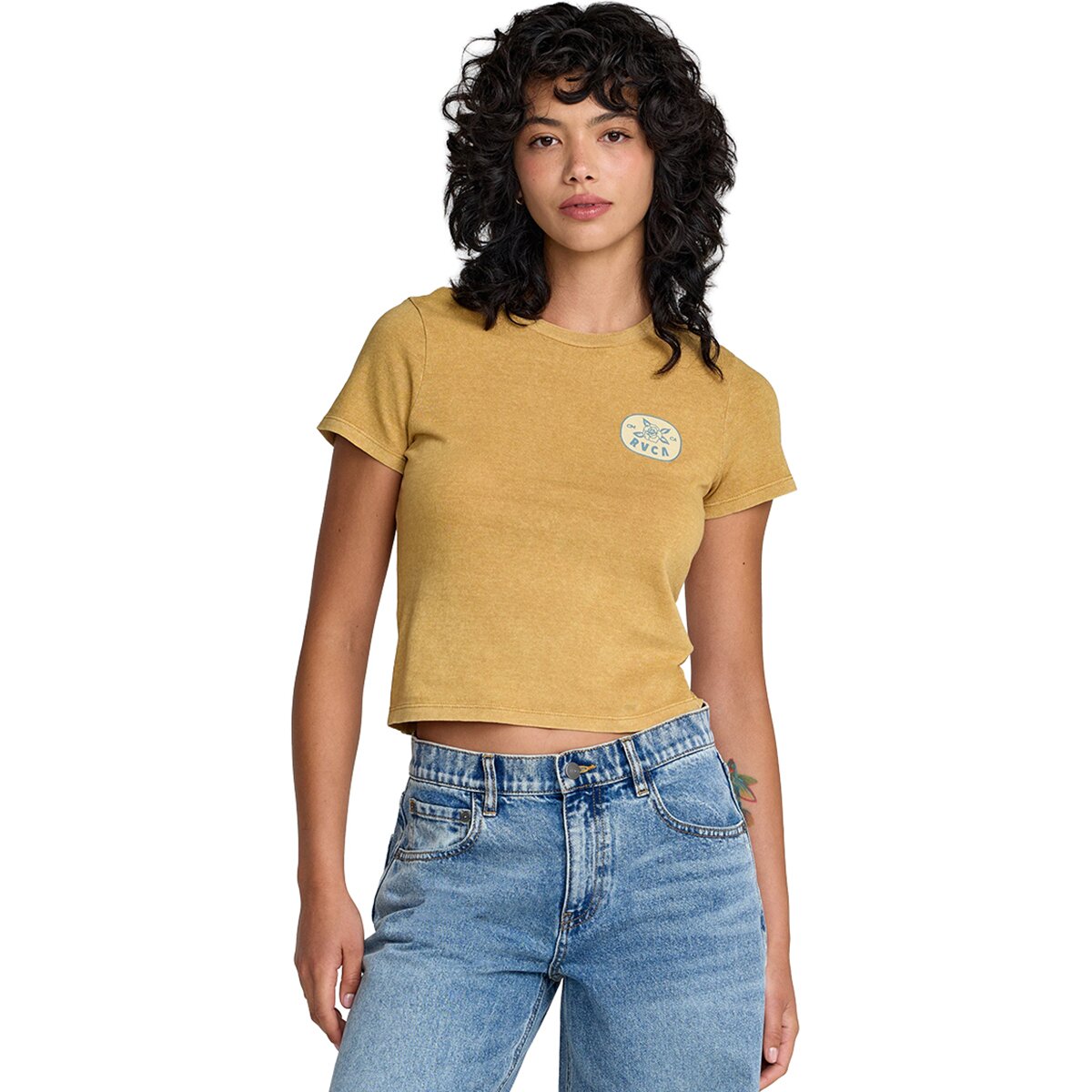 Image of RVCA 411 T-Shirt - Women's Curry, M
