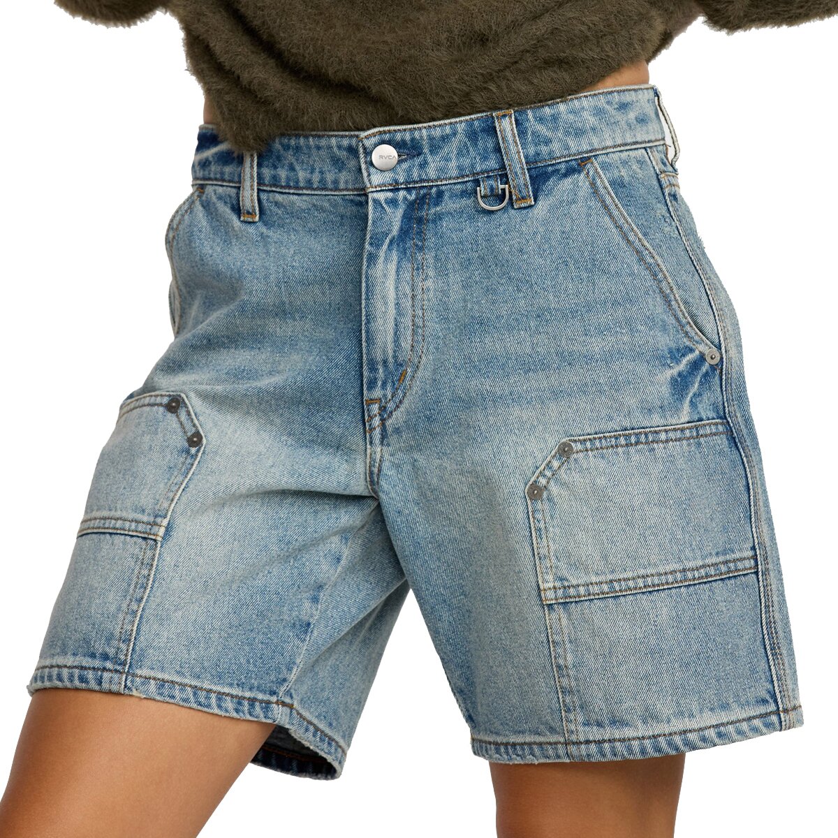 Image of RVCA Chainmail II Short - Women's Light Vintage Indigo, 24