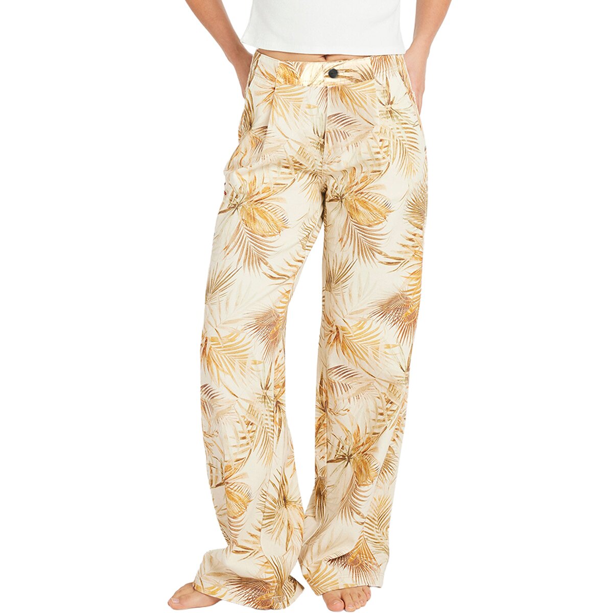 RVCA RVCA Mel G Tailored Pant - Women's Khaki, 24 - $100.00 at Backcountry.com
