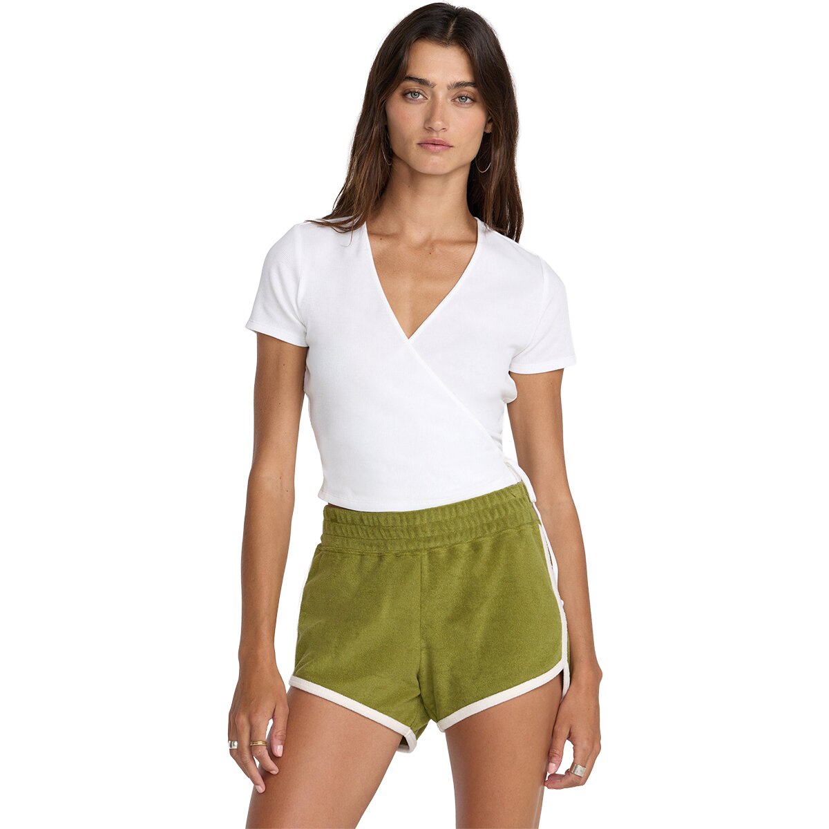RVCA RVCA Roma Wrap Top - Women's Whisper White, L - $50.00 at Backcountry.com