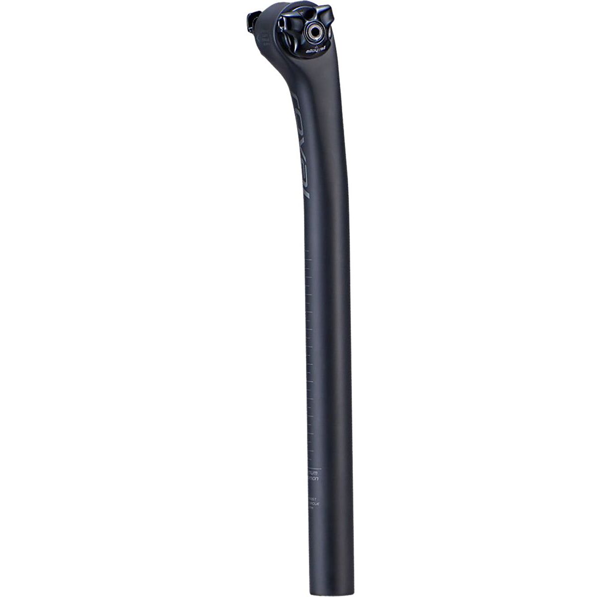 Image of Roval Terra Carbon Post Satin Carbon/Charcoal, 380mm x 0mm Offset