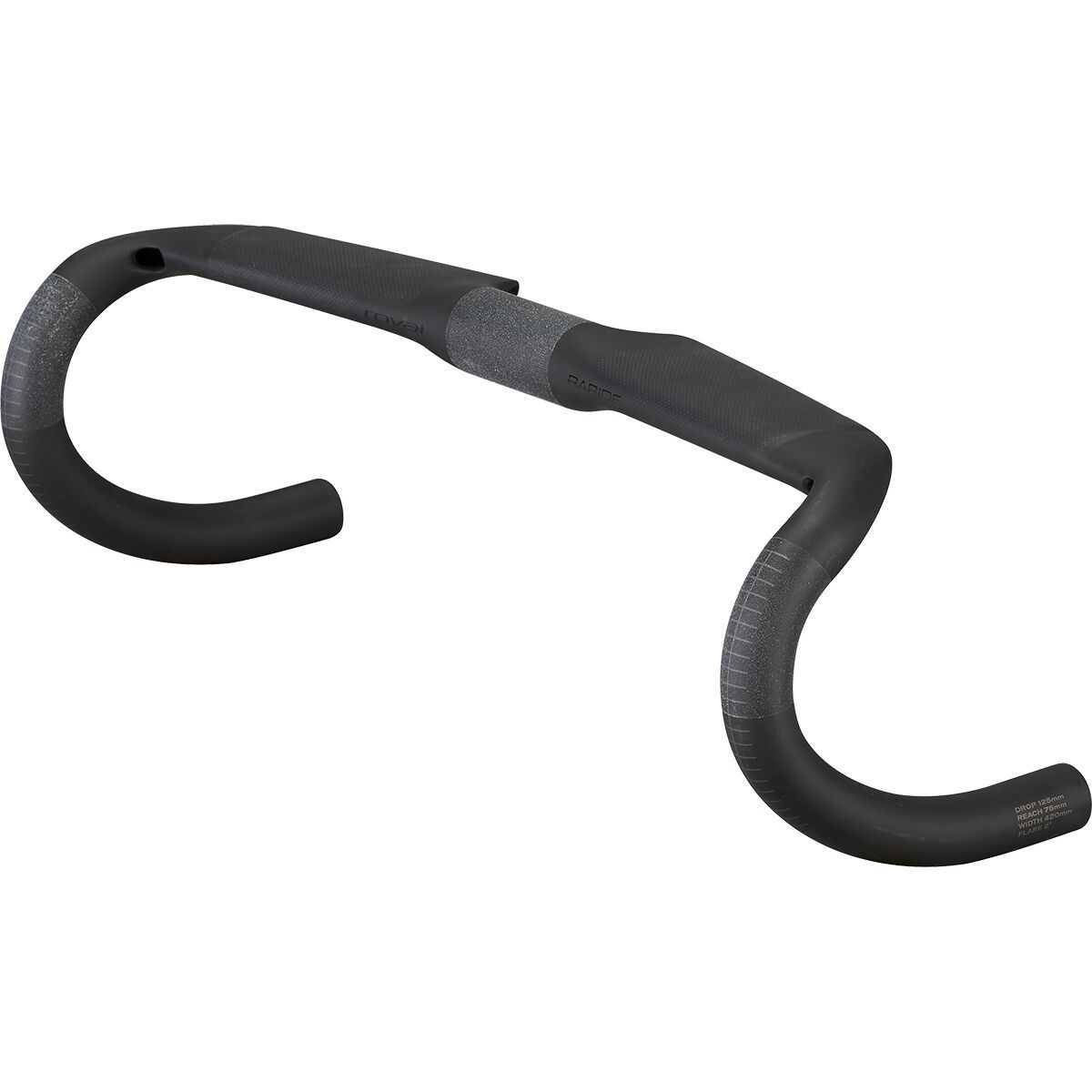 Image of Roval Rapide Carbon Handlebar Black/Charcoal, 44cm