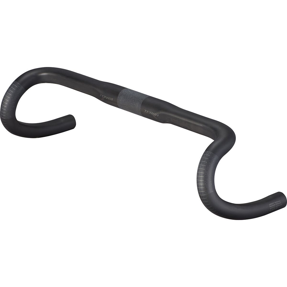 Image of Roval Terra Carbon Handlebar Black/Charcoal, 38cm