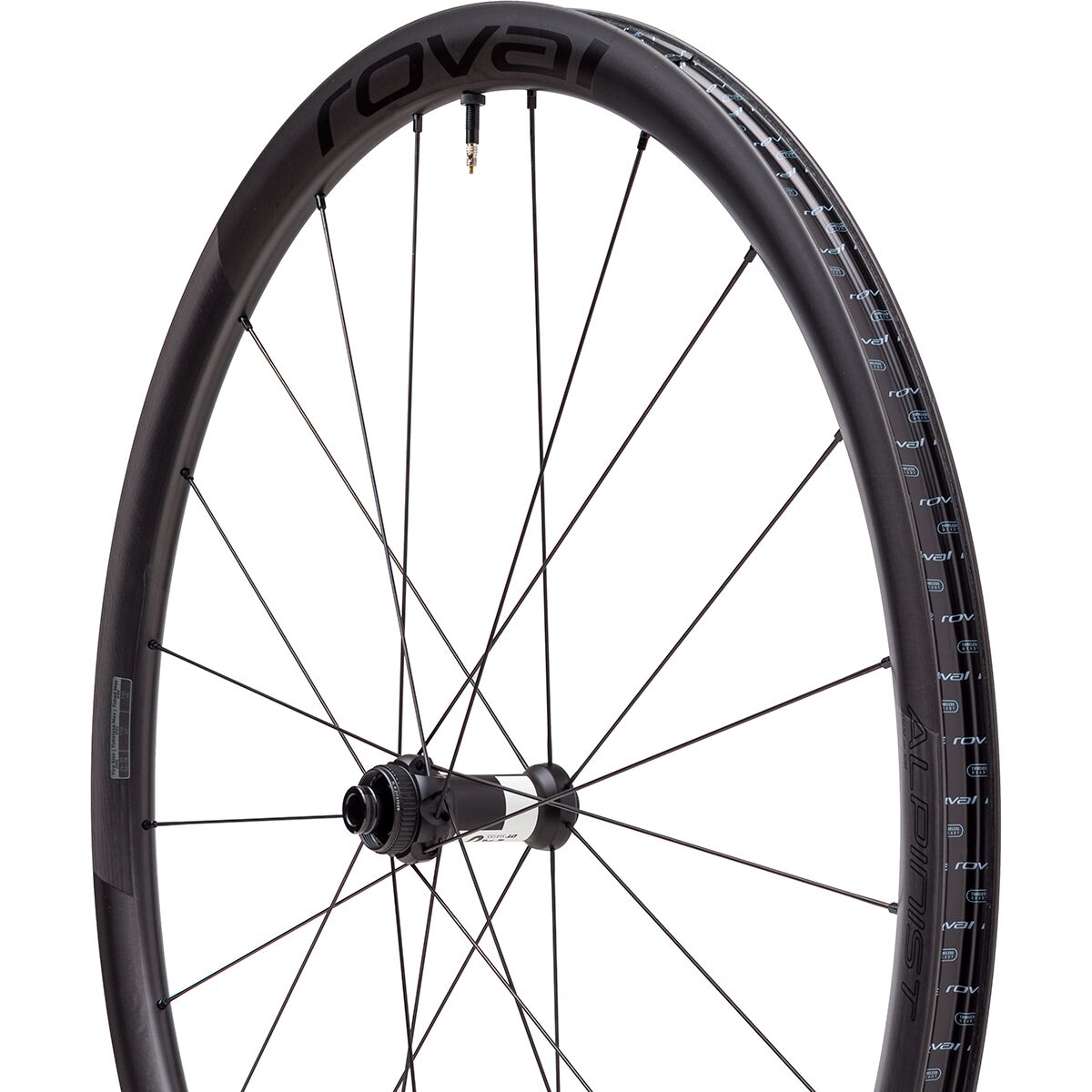 Image of Roval Alpinist CL II Wheel Satin Carbon/Gloss Black, Rear, HG