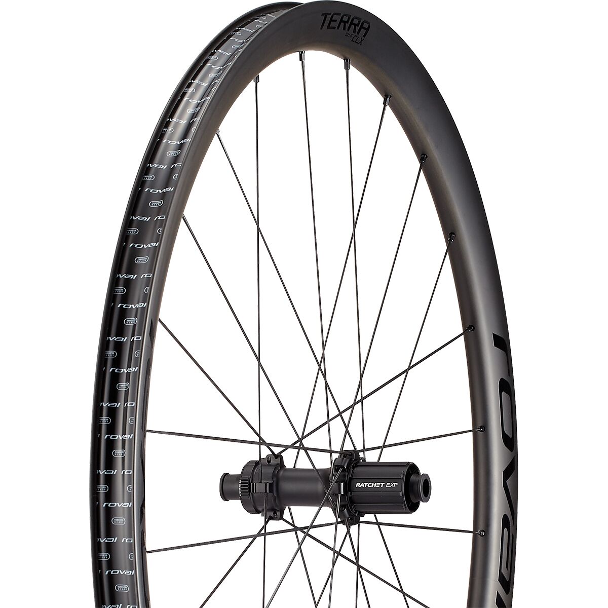 Image of Roval Terra CLX II 700c Wheel Satin Carbon/Gloss Black, Front