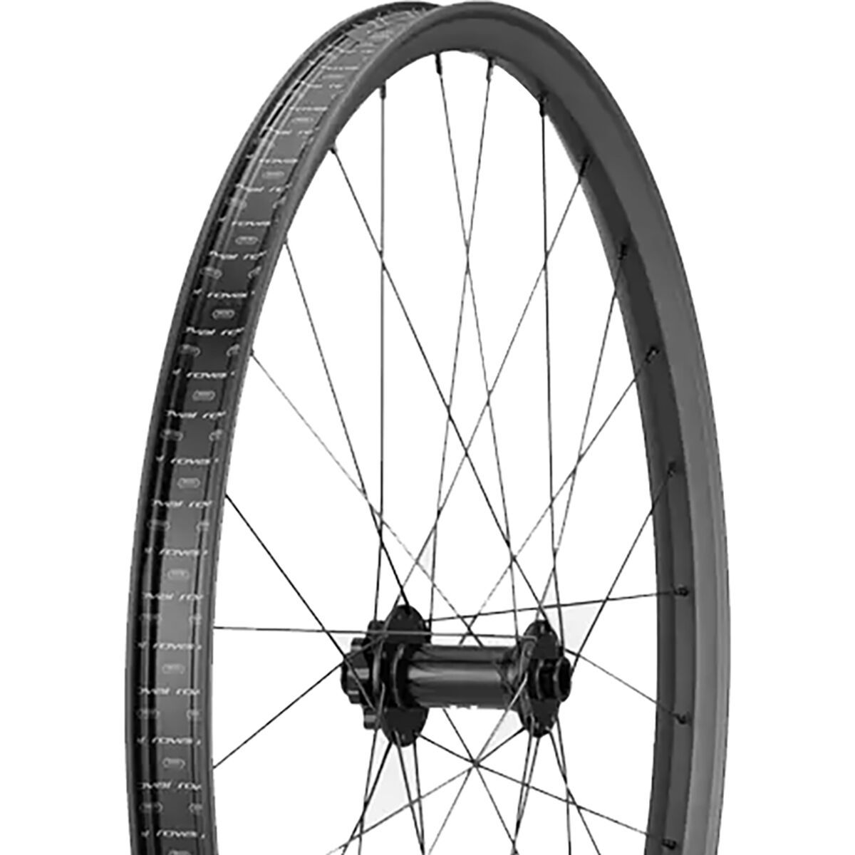 Image of Roval Traverse HD I9 1/1 Carbon Wheel - 29in Satin Carbon/Gloss Black, Front, 28H, 6-bolt