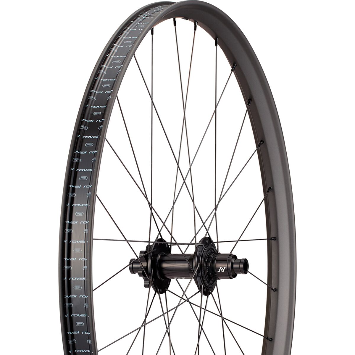Roval Roval Traverse SL II I9 1/1 Carbon Wheel - 29in Satin Carbon/Gloss Black, Front, 28H, 6-bolt