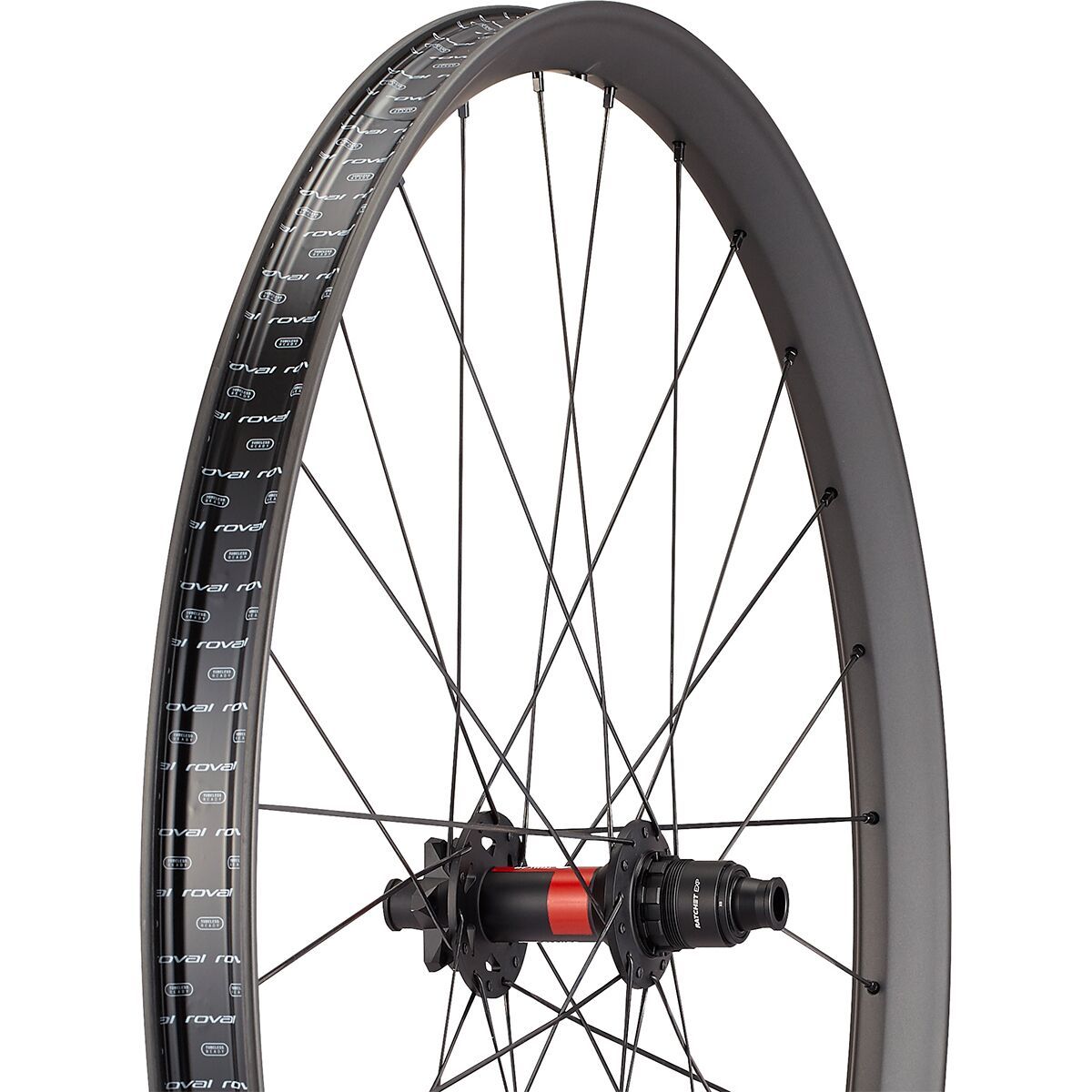 Image of Roval Traverse HD DT240 6B 29in Carbon Boost Wheel Carbon/Gloss Black, 28h, Front
