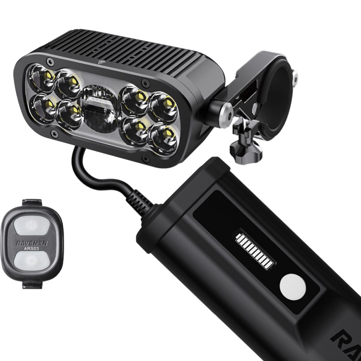 Ravemen Ravemen XR6000 Wireless Switch Control Headlight Black, One Size