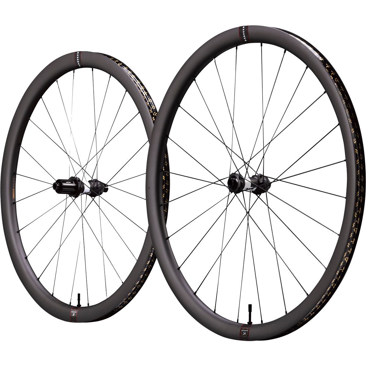 Image of Reserve 34/37 TA DT 350 Carbon Wheelset Black, 12x100x12/142, XDR, Centerlock