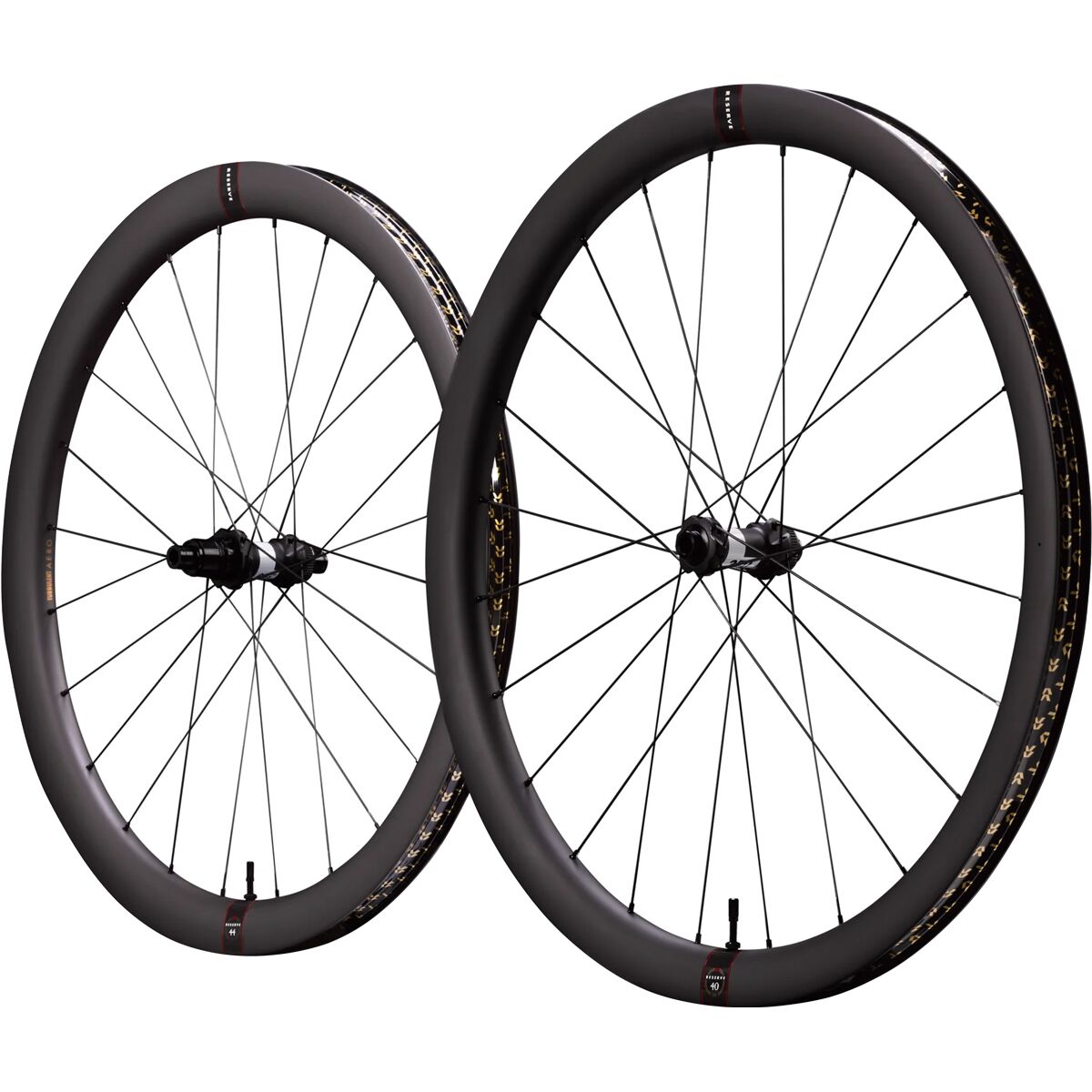 Image of Reserve 40/44 GR DT 350 Carbon Wheelset Black, 12x100x12/142, HG, Centerlock