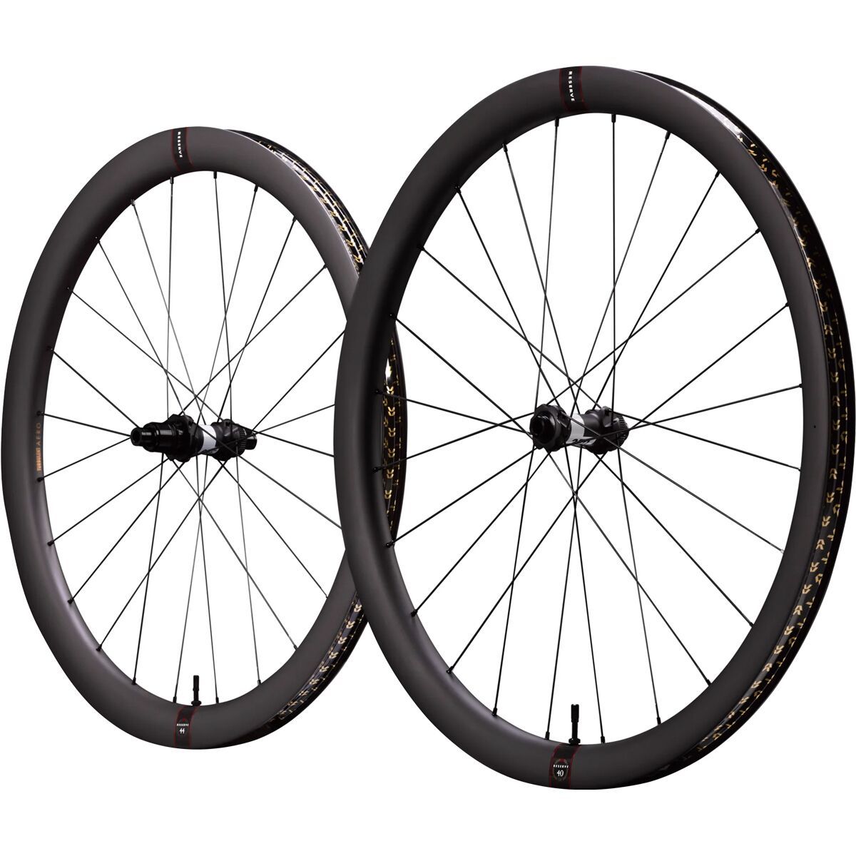 Image of Reserve 40/44 GR DT 350 Carbon Wheelset Black, 12x100x12/142, HG, Centerlock
