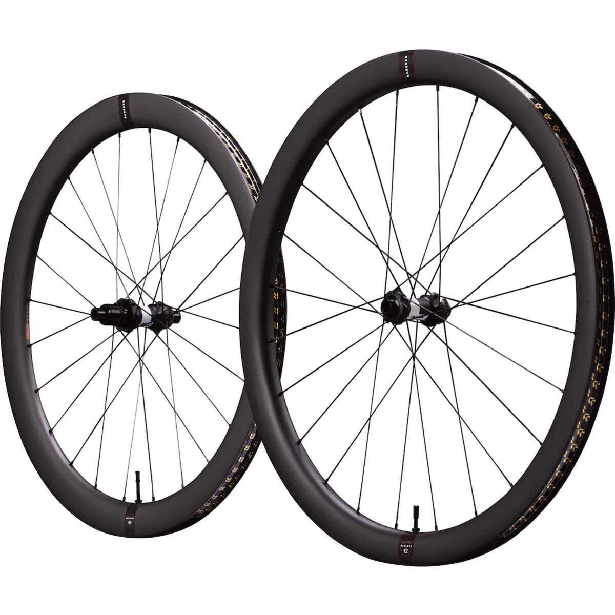 Image of Reserve 42/49 TA DT 180 Carbon Wheelset Black, 12x100x12/142, XDR/HG, Centerlock